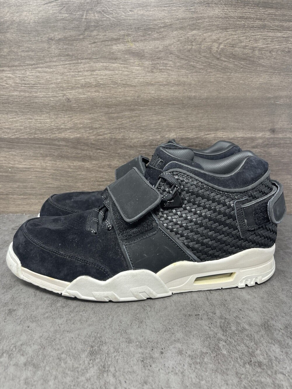 Nike Air Trainer V Cruz Black Suede Mens Size 13 Victor Cruz 777535-004 Strap